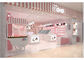 Elegante Roze OogglasVitrine voor de Specialiteitopslag van Contactlenzenoogglazen leverancier