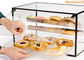 Transparante Acrylvertoningsshowcase/de Acryl Heldere Glans van de Bakkerijvertoning voor Supermarkt leverancier
