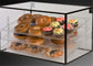 Transparante Acrylvertoningsshowcase/de Acryl Heldere Glans van de Bakkerijvertoning voor Supermarkt leverancier